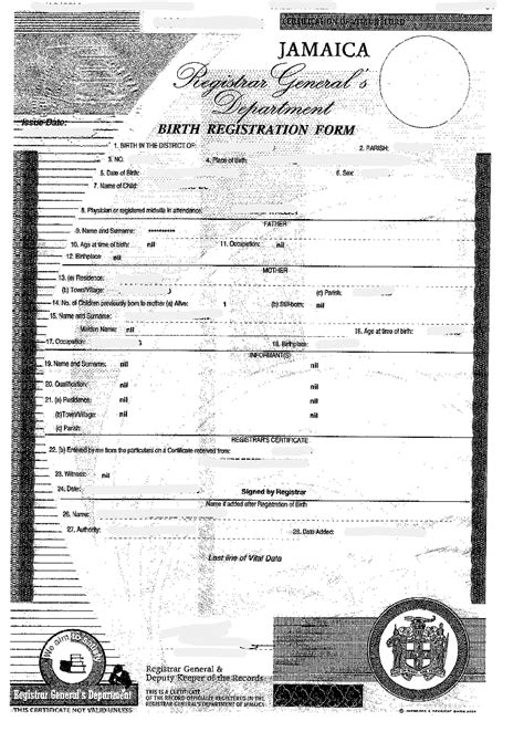 Jamaica Birth Certificate Prntbl Concejomunicipaldechinu Gov Co