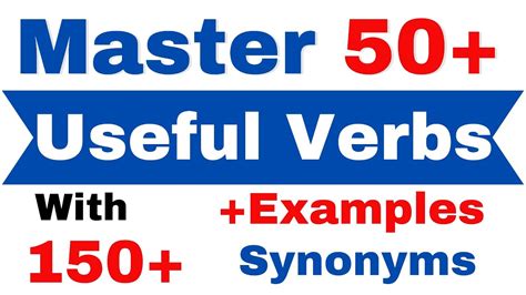 Mastering 50 Useful Verbs English Vocabulary Verbs In Englis