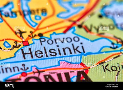 helsinki capital city  finland   world map stock photo alamy