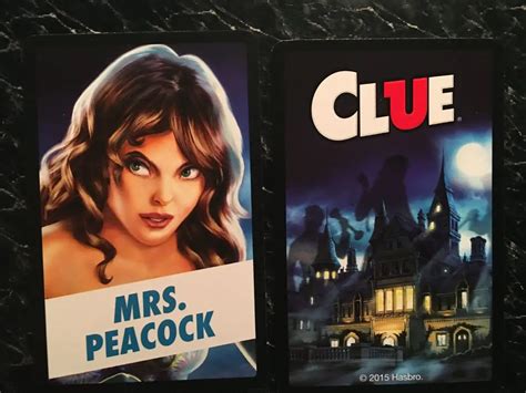 Mrs Peacock Clue Game