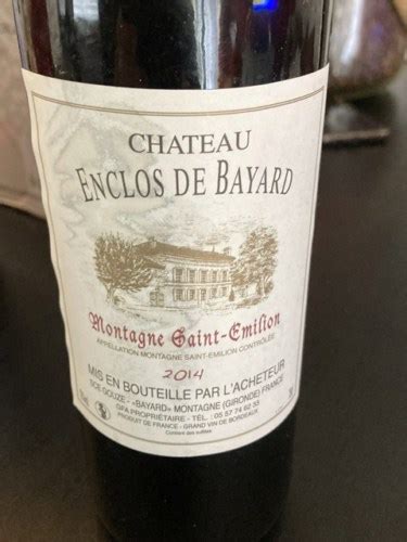 Ch Teau Enclos De Bayard Montagne Saint Emilion Vivino