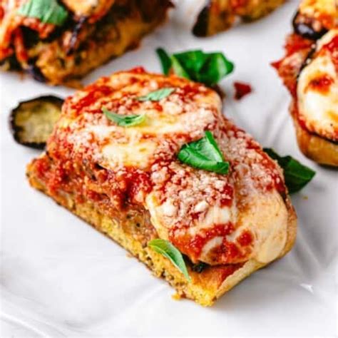 Easy Eggplant Parmesan Sandwich The Mediterranean Dish