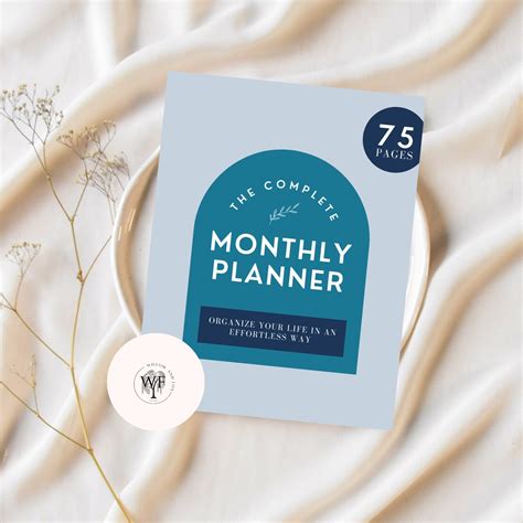 Downloadable Monthly Planner Printable Productivity Weekly - Etsy