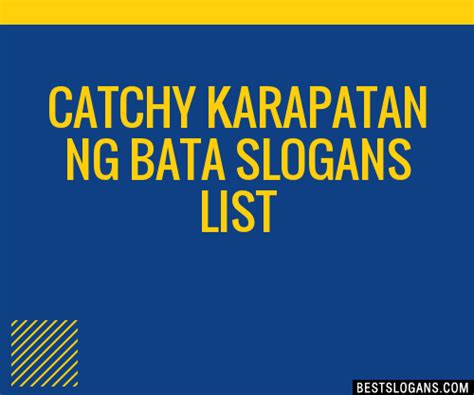 Karapatan Ng Bata Slogan Hot Sex Picture