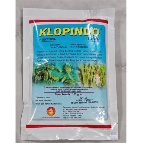 Jual Insektisida Klopindo Wp Kemasan Gram Shopee Indonesia