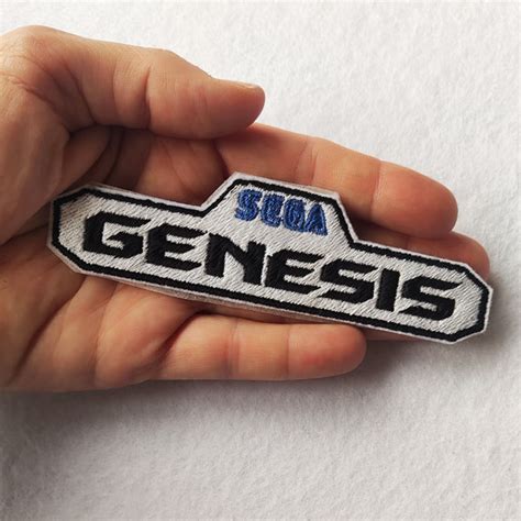 Sega Genesis Patch Embroidered Iron On Bling Handmade