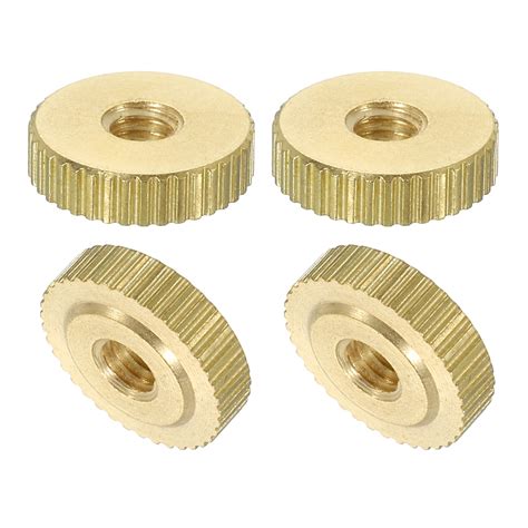 Uxcell Knurled Thumb Nuts Pack M X D Mm X H Mm Brass Knurl Nut