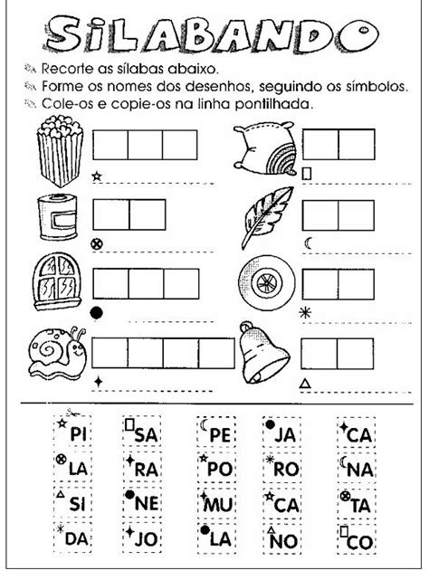 Ditado Recortado Silabas Simples - Ajudinha Básica: Ditado Recortado