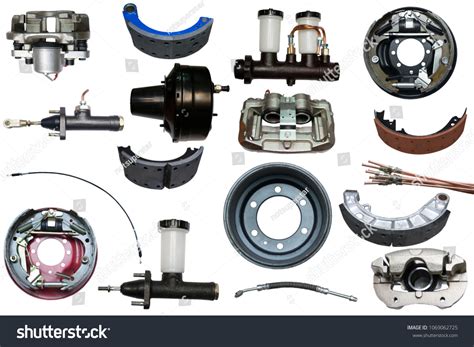 Car Brake System On Isolated Background Stock Photo (Edit Now) 1069062725