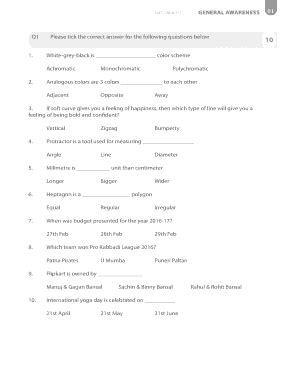 Mit Aptitude Test Past Papers - Fill Online, Printable, Fillable, Blank | pdfFiller