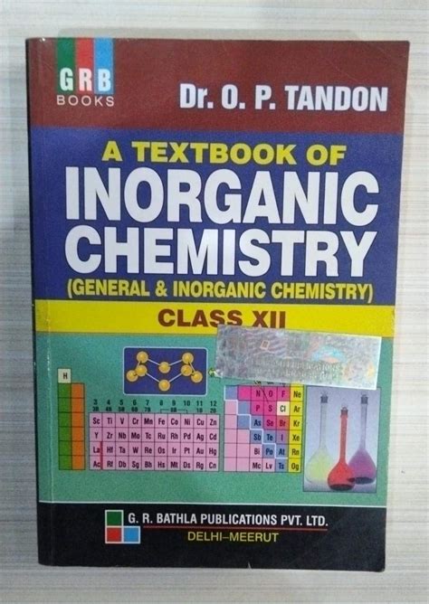 A Textbook Of Inorganic Chemistry General And Inorganic Chemistry Class 12 Books