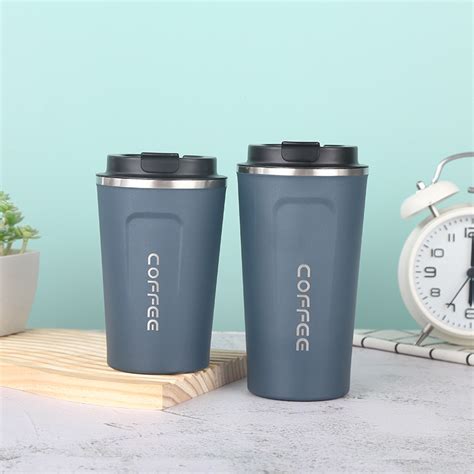 380ml 510ml Stainless Steel Coffee Mug With Leakproof Lid Vacuum