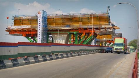 PROGRES JEMBATAN LAYANG JALUR ELEVATED FREWAY AKSES TOL LAUT SEMARANG