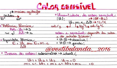 ENEM Mapa Mental Calor Sensível Física