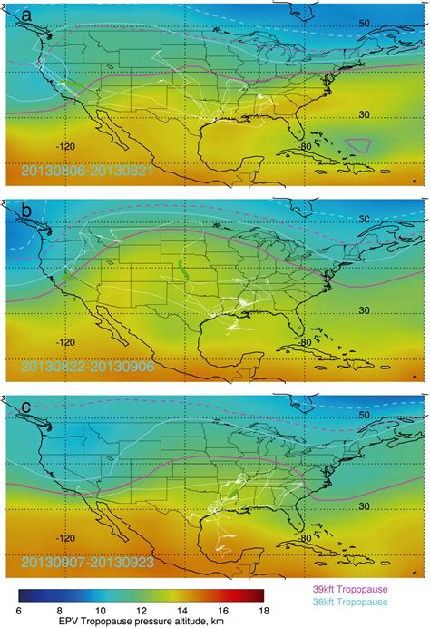 Epv Tropopause Pressure Altitude Using Epv Of Pvu For The Ac