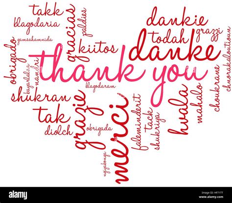 Thank You Word Cloud Stock Vector Image Art Alamy