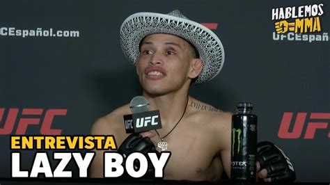 LAZY BOY se pone EMOCIONAL tras cumplir su sueño en UFC Mexico YouTube