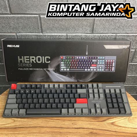 Jual Keyboard Mechanical Gaming Rexus Heroic KX5 Black Shopee Indonesia