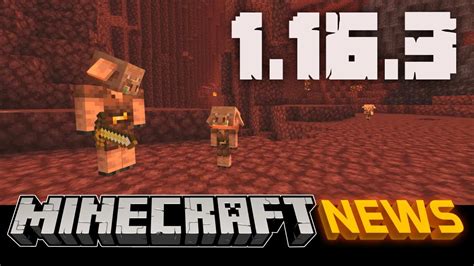 Whats New In Minecraft Java Edition 1 16 3 Youtube