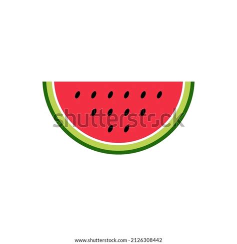 Watermelon Symbol Graphic Design Simple Clean Stock Illustration ...