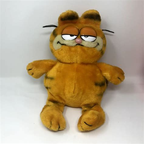 Vintage 1980s 1981 Garfield Cat Plush Stuffed Animal... - Depop