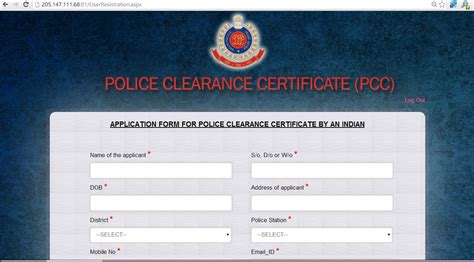 Online Police Clearance Certificate Crime In Delhi