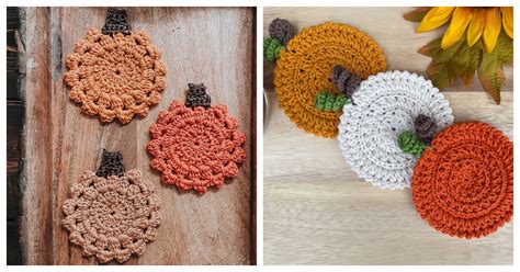 Pumpkin Coasters Free Crochet Pattern Cool Creativities