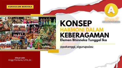 Konsep Harmoni Dalam Keberagaman Pendidikan Pancasila Fase F Bab