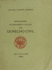 Nociones Fundamentales De Derecho Civil Castro Ram Rez Manuel Free