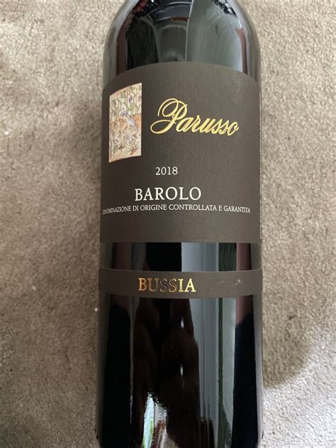 2018 Parusso Barolo Bussia Italy Piedmont Langhe Barolo CellarTracker