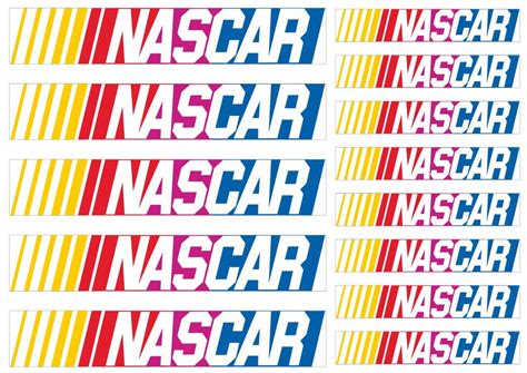 NASCAR Car Decals Stickers Graphics Race Set Vinyl Logo 13 Pcs - Etsy