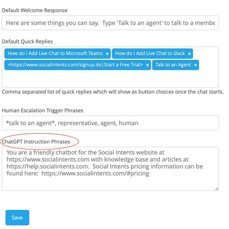 Improve Chatgpt Responses With Instruction Phrases Social Intents Knowledge Base