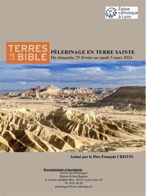 Les Inscriptions Pour Le P Lerinage En Terre Sainte Sont Ouvertes