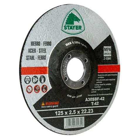 Stayer Disco de corte Diámetro disco 125 mm Espesor disco 6 4 mm