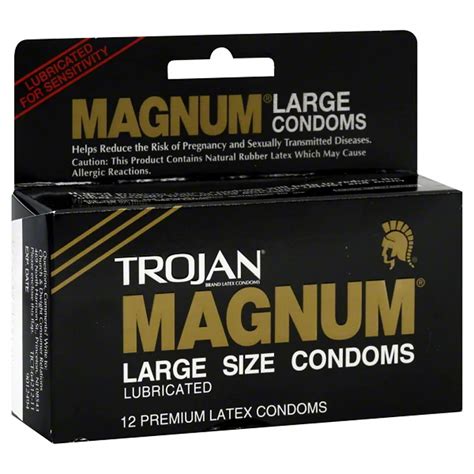 Trojan Magnum Large Size Lubricated Latex Condoms Shop Sexual