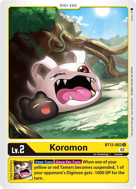 Koromon Across Time Digimon Card Game