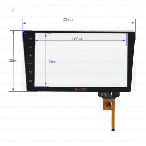 ZhiYuSun panel de pantalla táctil capacitiva para DVD de coche cristal