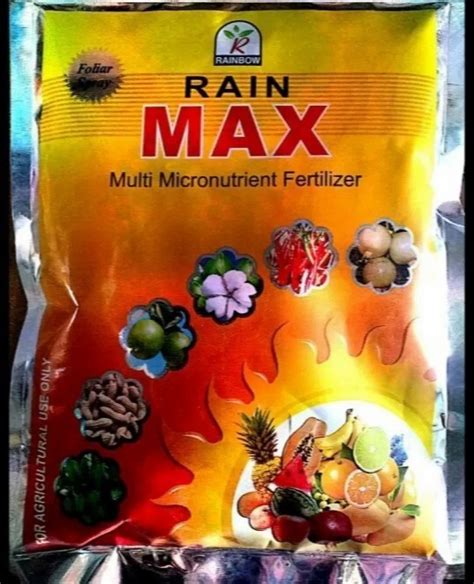 Powder 1kg Rain Max Multi Micronutrient Fertilizer For Agriculture Use Only Target Crops