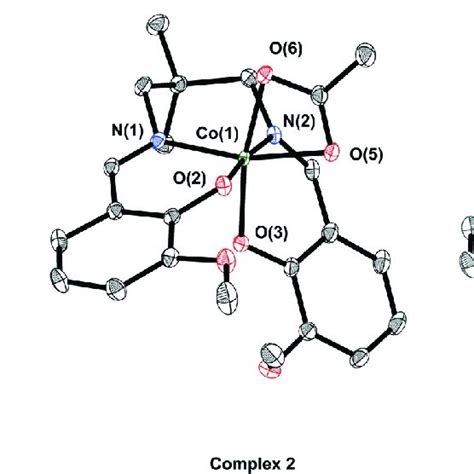 Ortep Representations Of Structures Of Complexes 1 2 And 3 Obtained By Download Scientific