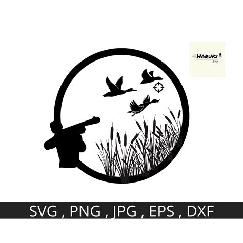 Duck Hunter Vector Cut File Hunting Svg Instant Download Etsy