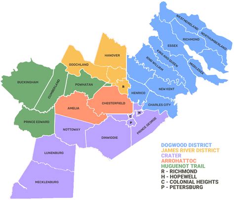 Districts - Heart of Virginia Council, BSA