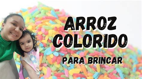 Como Fazer Arroz Colorido Atividade Sensorial Youtube