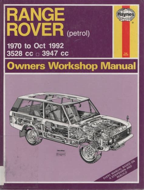 Range Rover V8 1970 1992 Haynes Service Repair Manual USED Australia