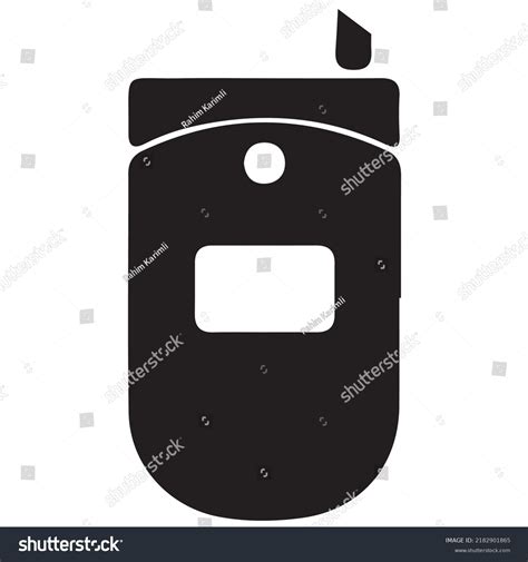 Phone Silhouette Black White Stock Vector (Royalty Free) 2182901865 ...