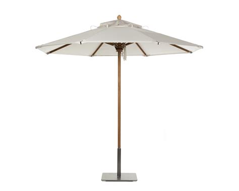 Santa Barbara Teak Umbrella With Regatta Oyster Canopy