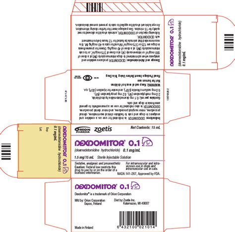 Dexdomitor Dexmedetomidine Hydrochloride Injection Solution