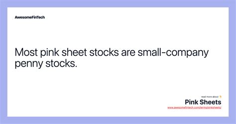 pink sheets awesomefintech blog