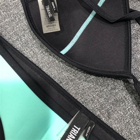 Triangl Swimwear Swim Triangl Bikini Set In A Beautiful Teal Blue