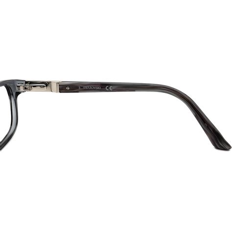 Swarovski Eyeglasses Foxy Sw 5155 020 Crystal Gray Rectangular Etsy