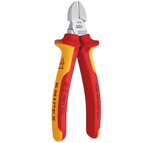 Knipex 70 06 160 Insulated Vde Diagonal Cutters With Multi Component